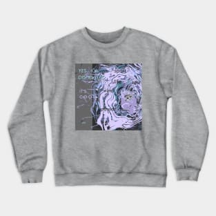 DISHEVELED SHE LILAC Crewneck Sweatshirt